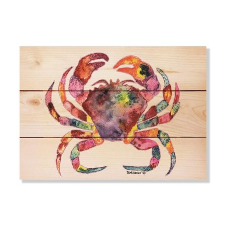 WILE E. WOOD 15 x 11 in. Bartholets Rainbow Crab Wood Art DBRC-1511